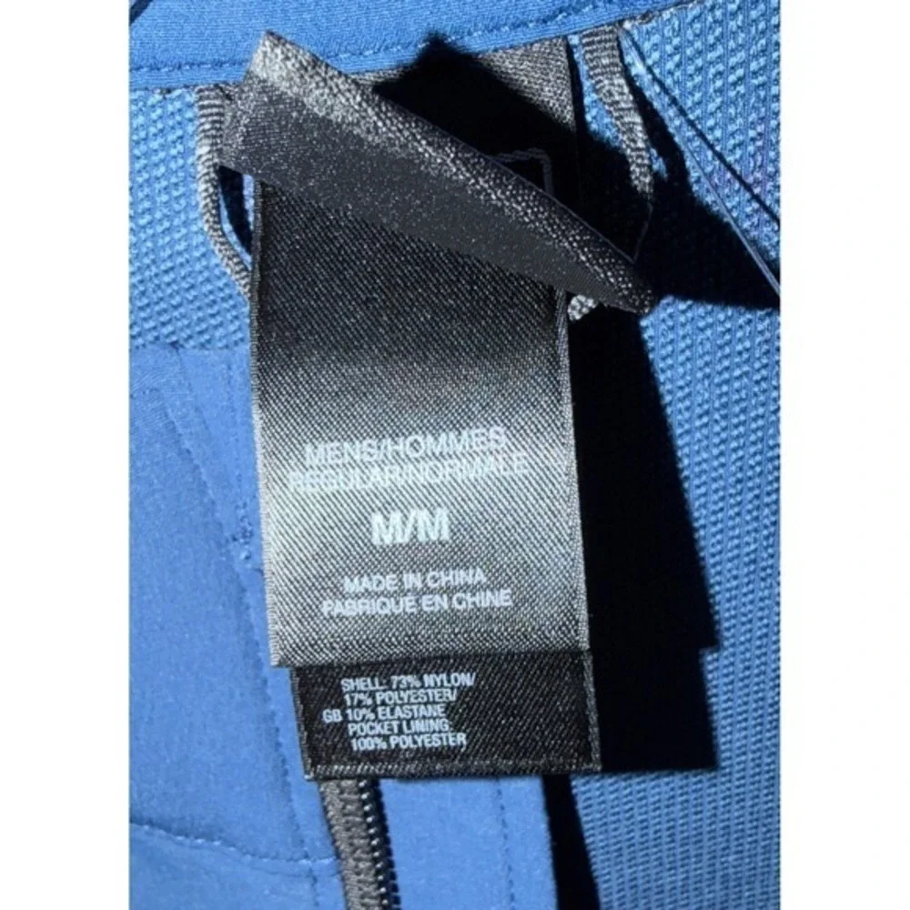 The North Face Summit Series Jacket Mens Medium Blue Grey Softshell‎ Full Zip